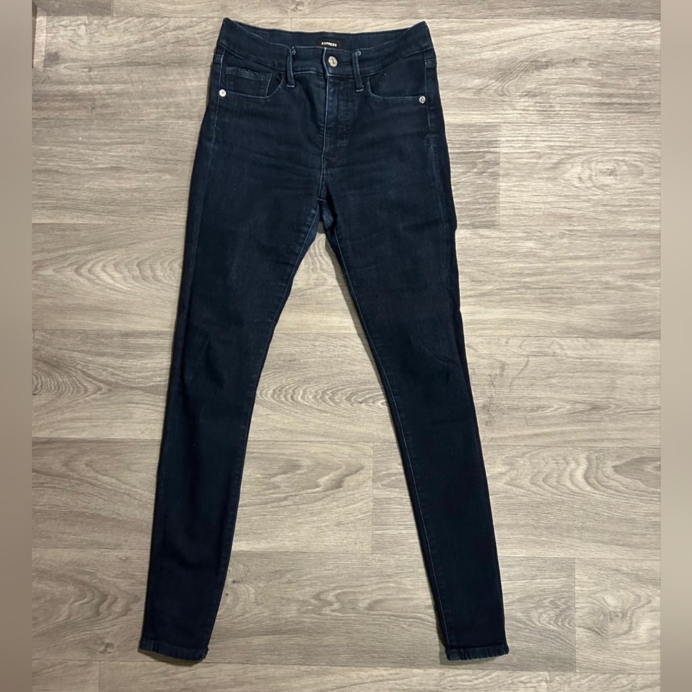Express Dark Blue Skinny Jeans